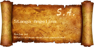 Stanga Angelina névjegykártya